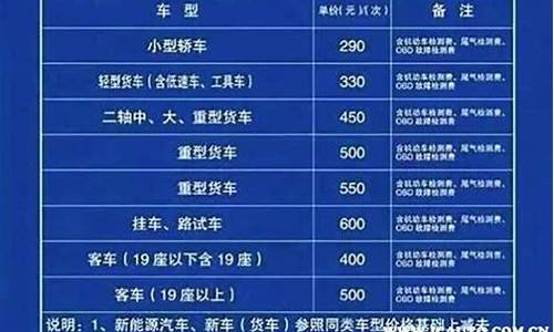 东莞汽车年检费用收费标准2023_东莞汽