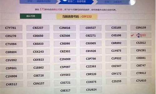 台州汽车牌照选号